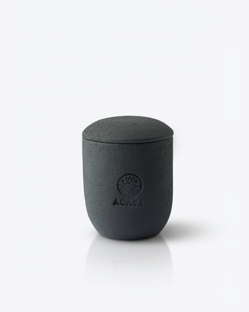 ACASA Handmade Sandalwood Scented Candle, 240 g – Natural Essential Oils, Wooden Wick, Reusable Pottery Jar