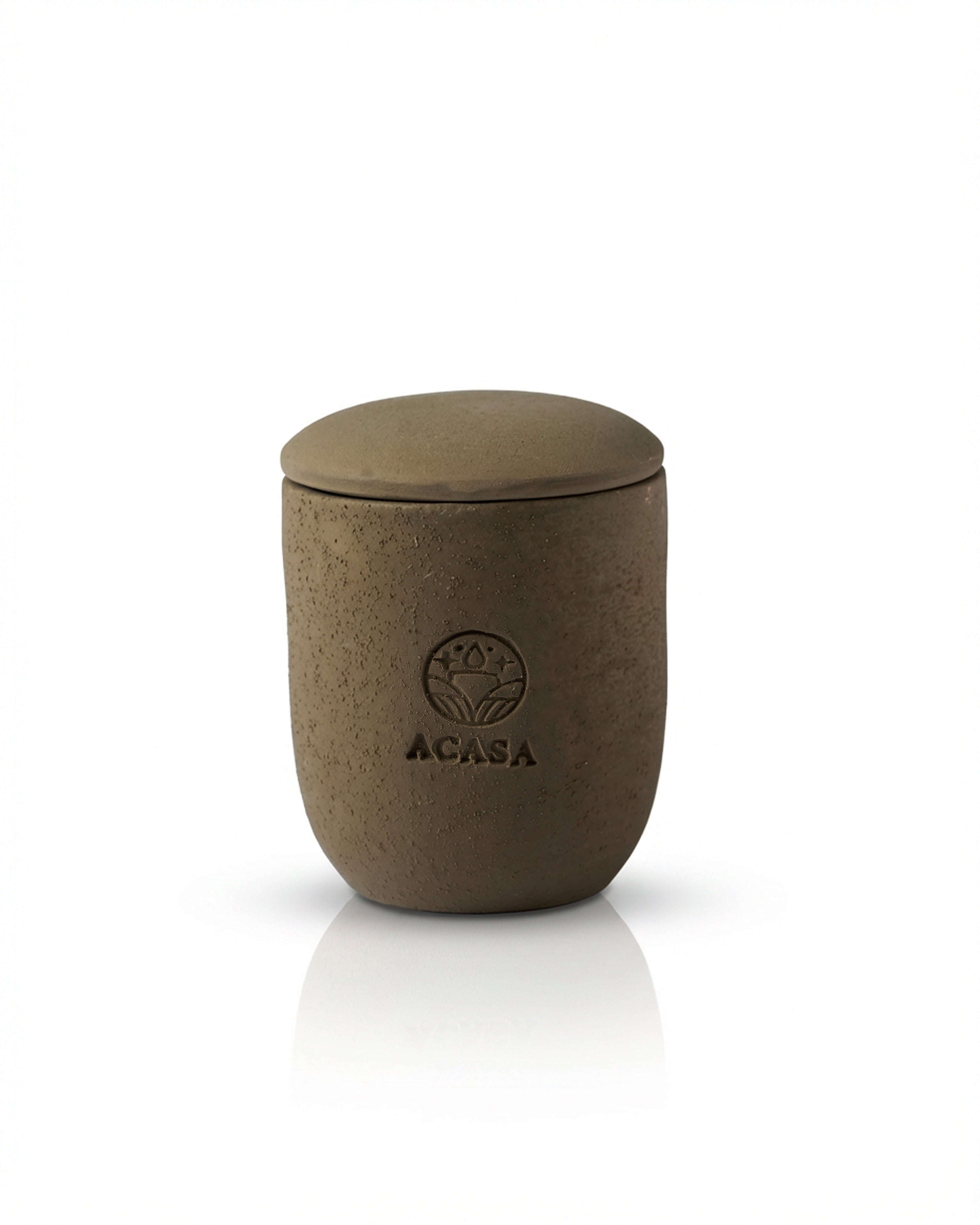 ACASA Handmade Coconut Scented Candle, 240 g – Natural Essential Oils, Wooden Wick, Reusable Jar